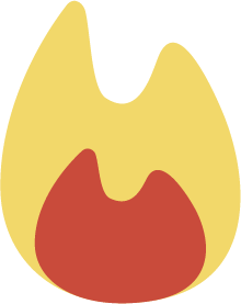 Burning fuel icon